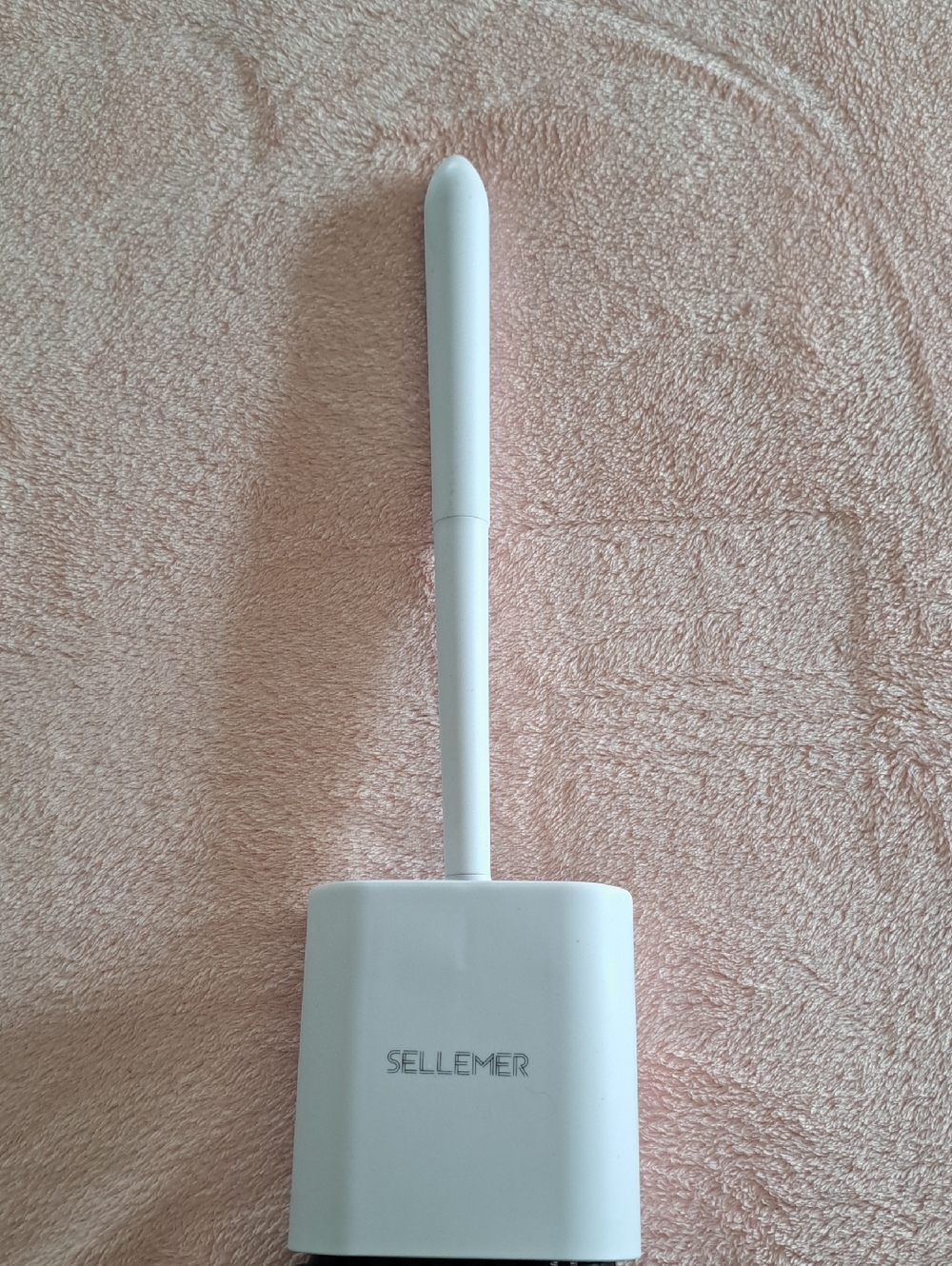 SELLEMER White Electric Toilet Brush with Long Handle